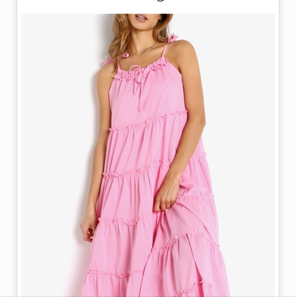 Charlie Holiday Senorita Maxi Women Dress Bubblegum - Picture 3 of 8